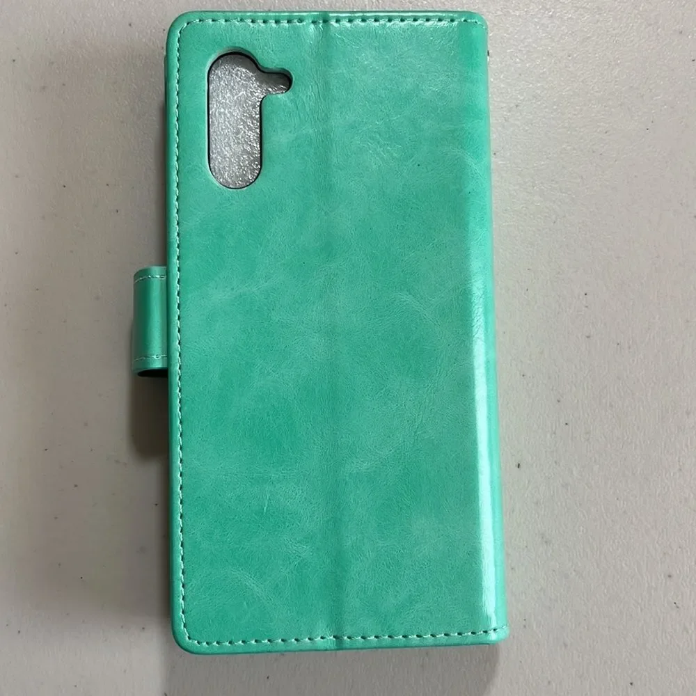 Galaxy Note 10 Wallet Wristlet Phone Holder With Credit Card ID Holder Teal NWT